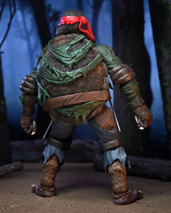 NECA Universal Monsters x Teenage Mutant Ninja Turtles Ultimate Raphael As Wolfman 7" Action Figure