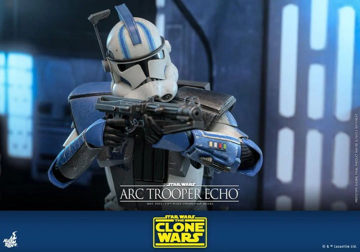 Hot Toys Star Wars The Clone Wars Arc Trooper Echo 1/6th Scale Figure