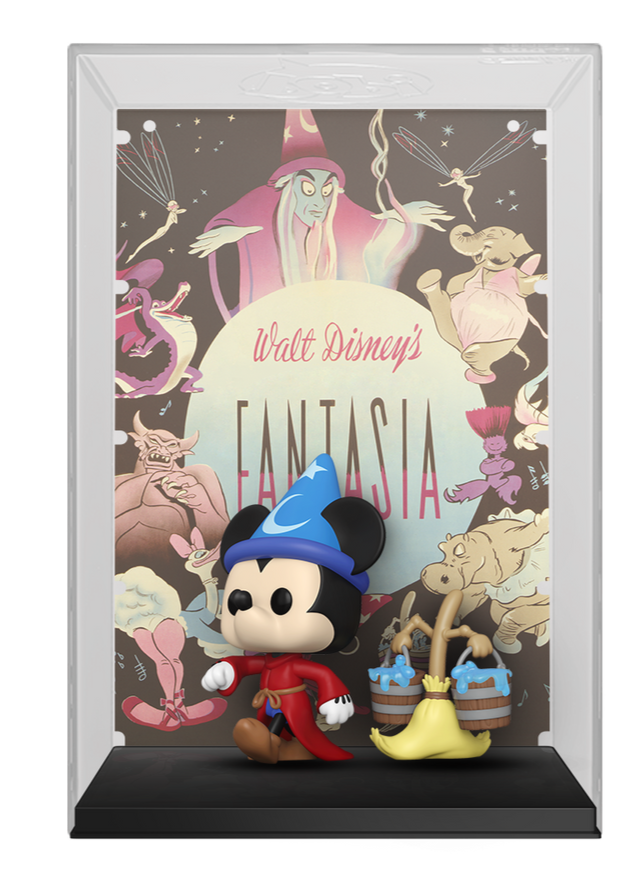 Sorcerer's Apprentice Mickey & Broom Disney's Fantasia Movie Poster Disney 100 Pop! Vinyl Figure