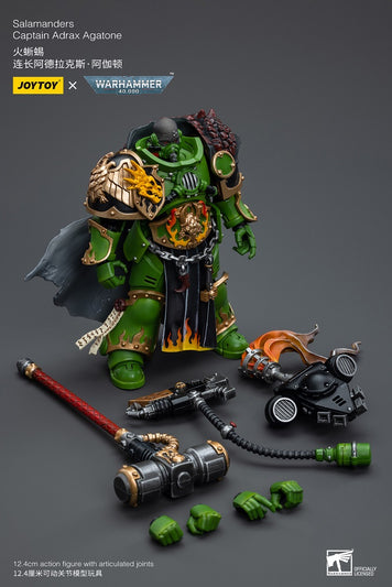 Warhammer 40K 1/18 Scale Salamanders Captain Adrax Agatone