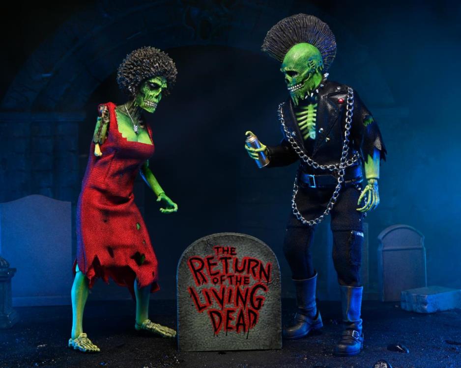 NECA The Return of the Living Dead Zombie Trash & Suicide Clothed 8" Action Figure Two-Pack