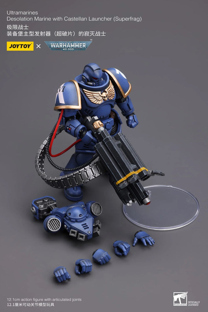 Warhammer 40K 1/18 Scale Ultramarines Desolation Marine with Castellan Launcher (Superkrak)