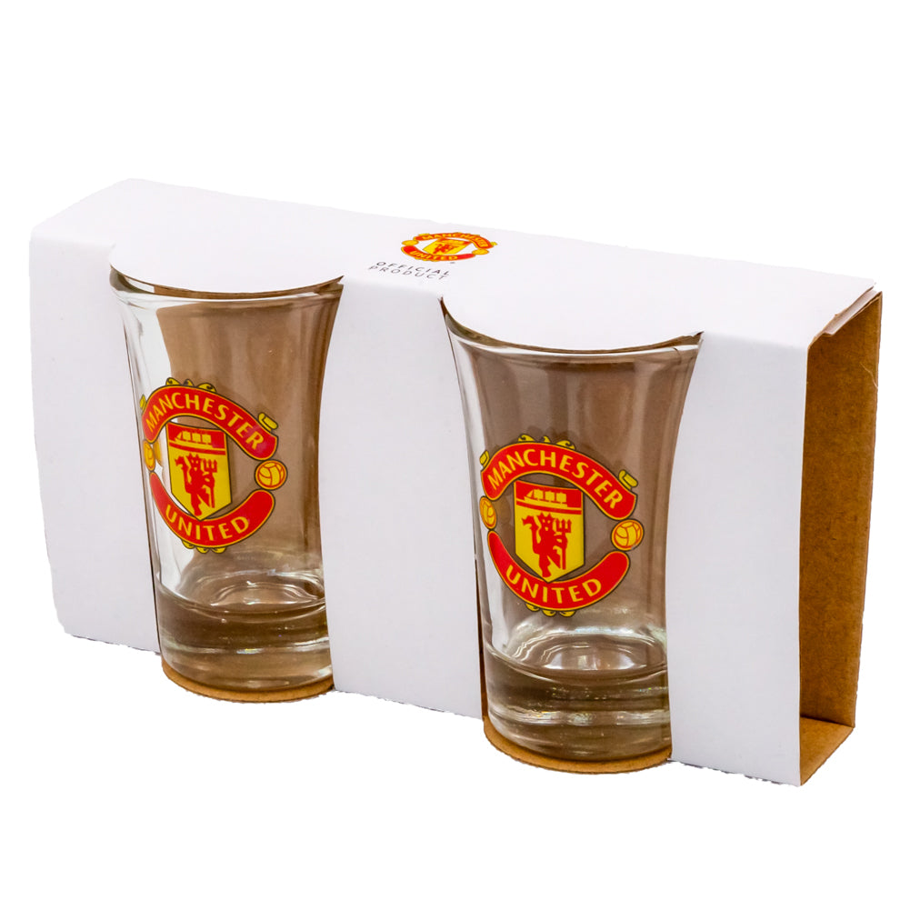 Manchester United FC 2-Pack Shot Glass Set