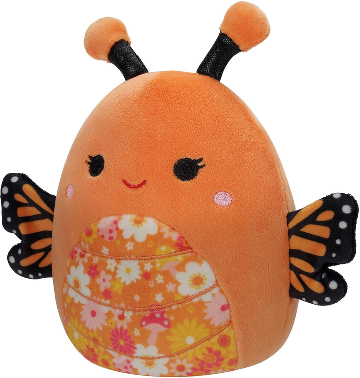 Squishmallows 16" Orange Monarch Butterfly With Floral Bell Plush