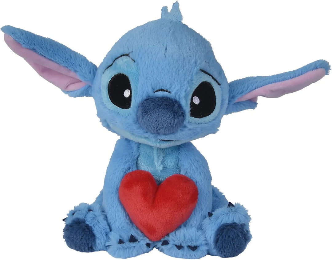 Stitch 25cm Stitch Holding Heart Plush