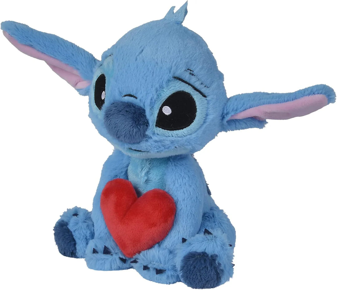 Stitch 25cm Stitch Holding Heart Plush