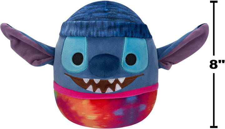 Squishmallows Disney 8" Tie-Dye Stitch Wearing a Beanie Plush