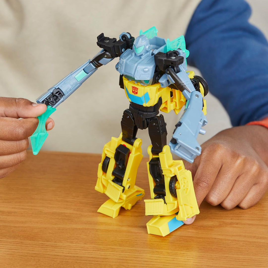 Transformers Earthspark Cyber Combiner Bumblebee & Mo Malto Figures