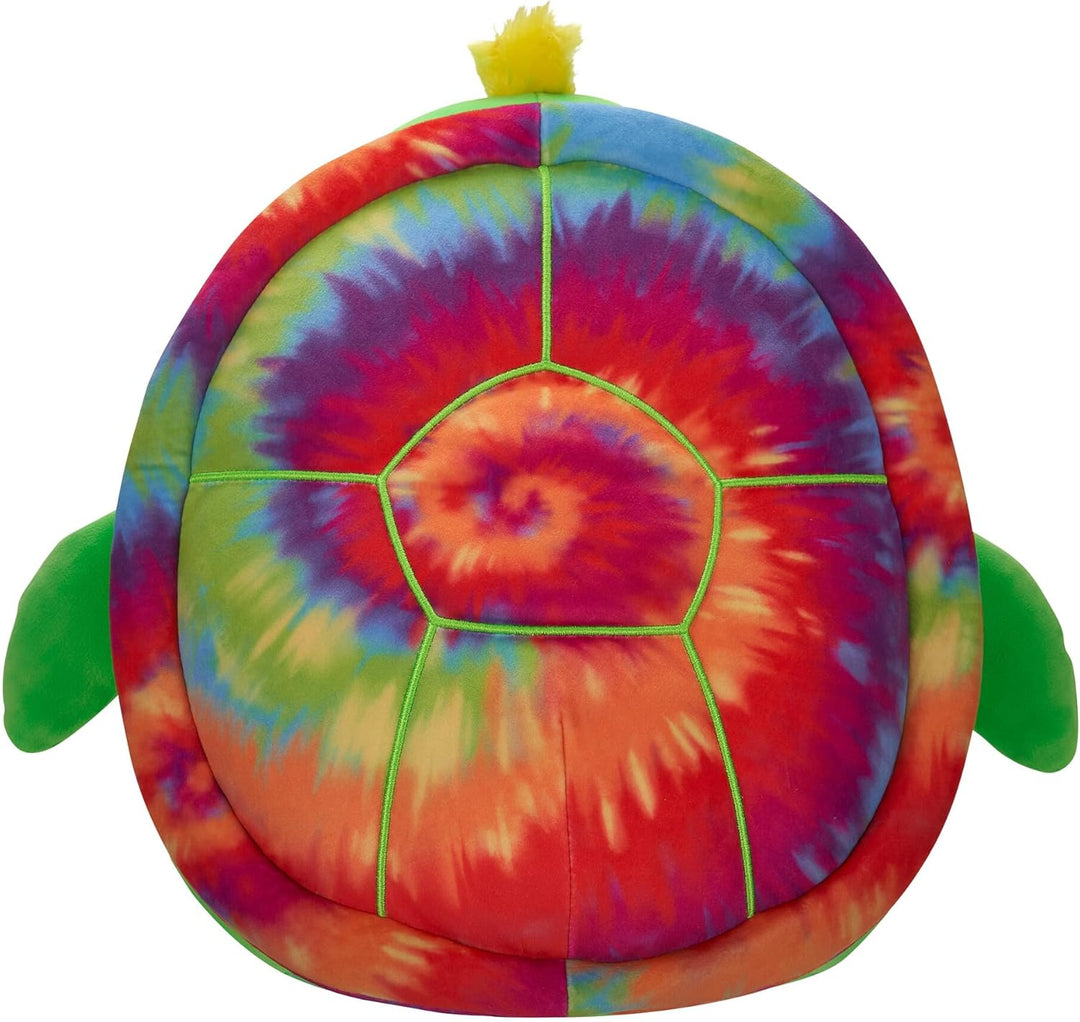 Squishmallows 12'' Neon Green Turtle With Neon Tie-Dye Shell Plush