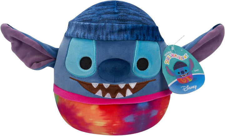 Squishmallows Disney 8" Tie-Dye Stitch Wearing a Beanie Plush