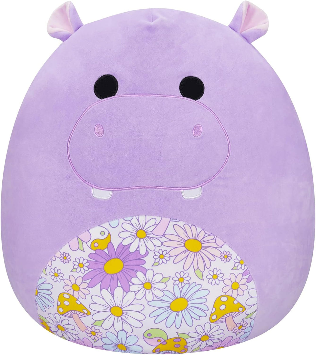 Squishmallows 20'' Purple Hippo With Floral Belly Plush