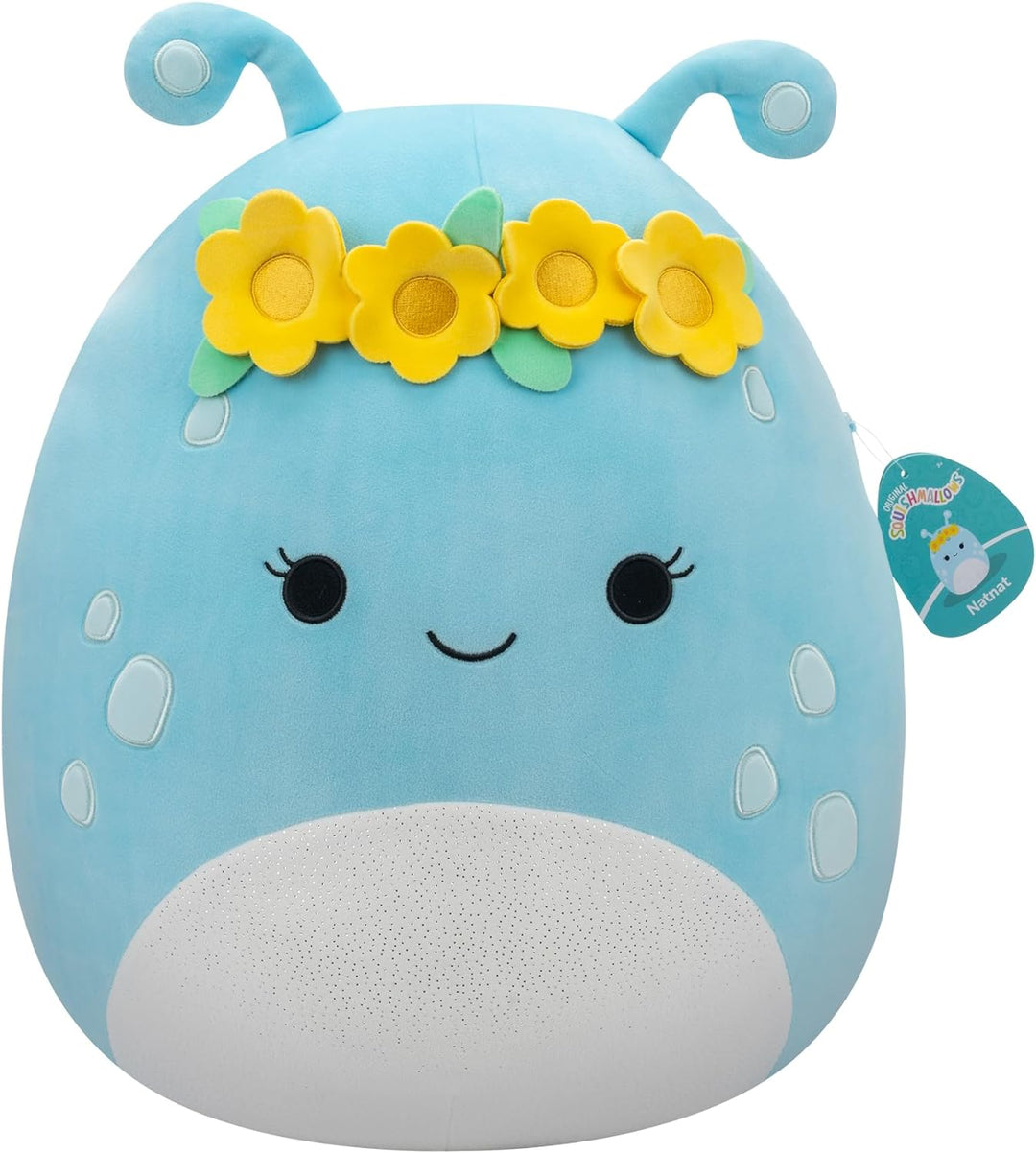 Squishmallows 16" NatNat Pastel Blue Alien Plush