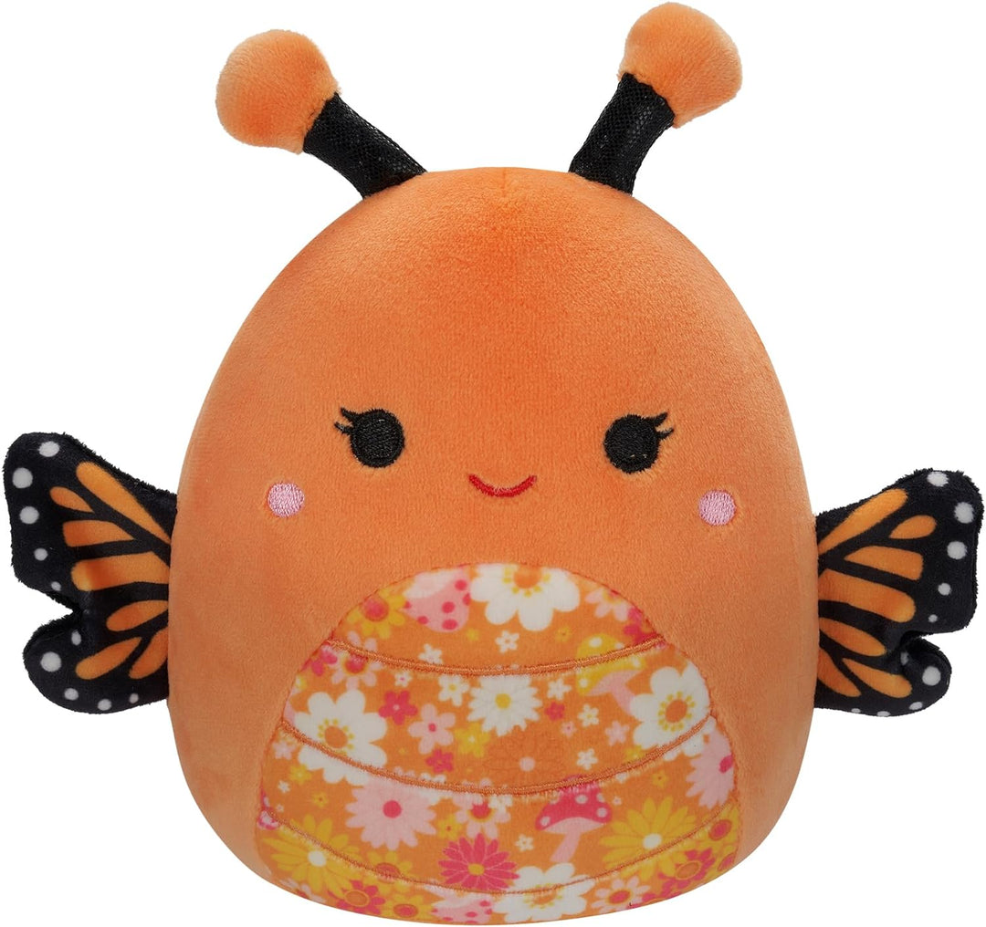 Squishmallows 16" Orange Monarch Butterfly With Floral Bell Plush