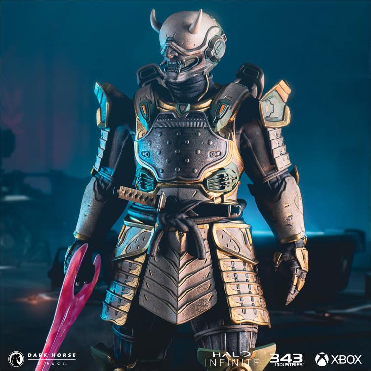 Halo Infinite: Spartan Chonmage with Yokai Mask Limited Edition Statue