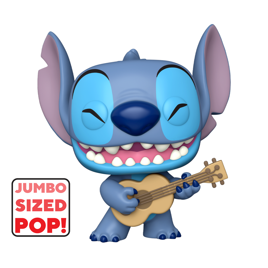 Stitch with Ukelele Lilo & Stitch Super Sized Jumbo POP! Vinyl Figure