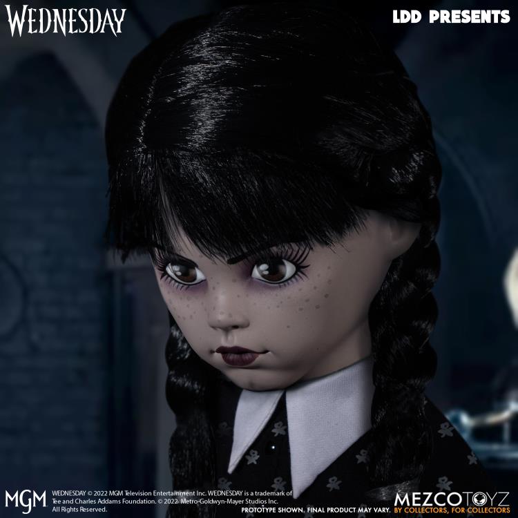 Mezco Living Dead Dolls Adams Family Wednesday and The Thing 10" Figure