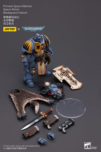 Warhammer 40K 1/18 Scale Primaris Space Marines Space Wolves Bladeguard Veteran