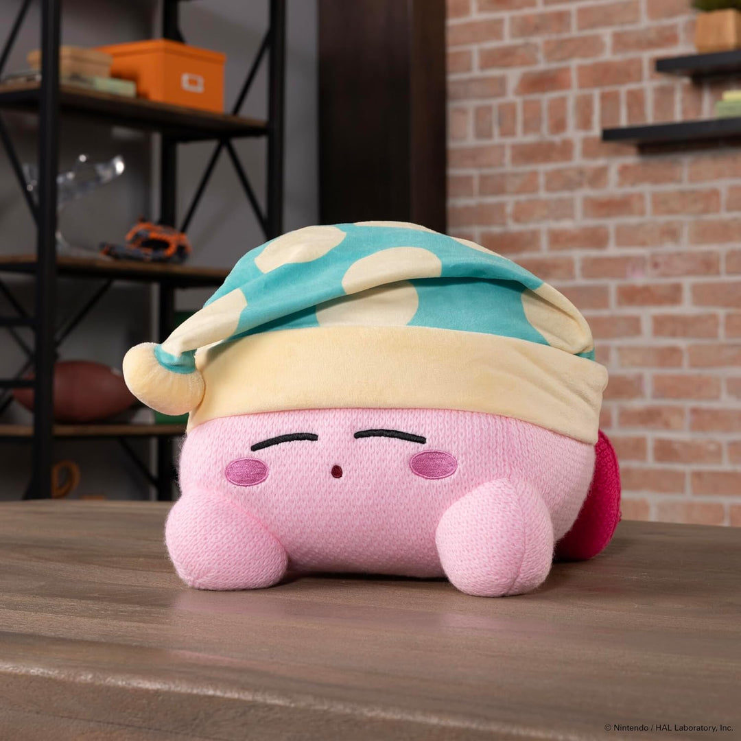 Tomy Knitted Kirby Sleeping Mega Plush