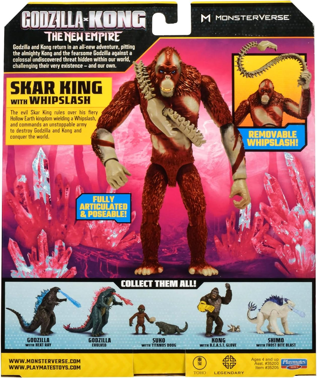 Godzilla x Kong The New Empire 6" Shar King With Whipslash Action Figure