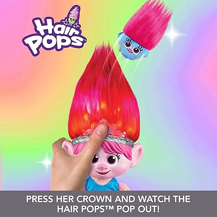 Trolls Hair Pops Surprise Poppy Feature Plush