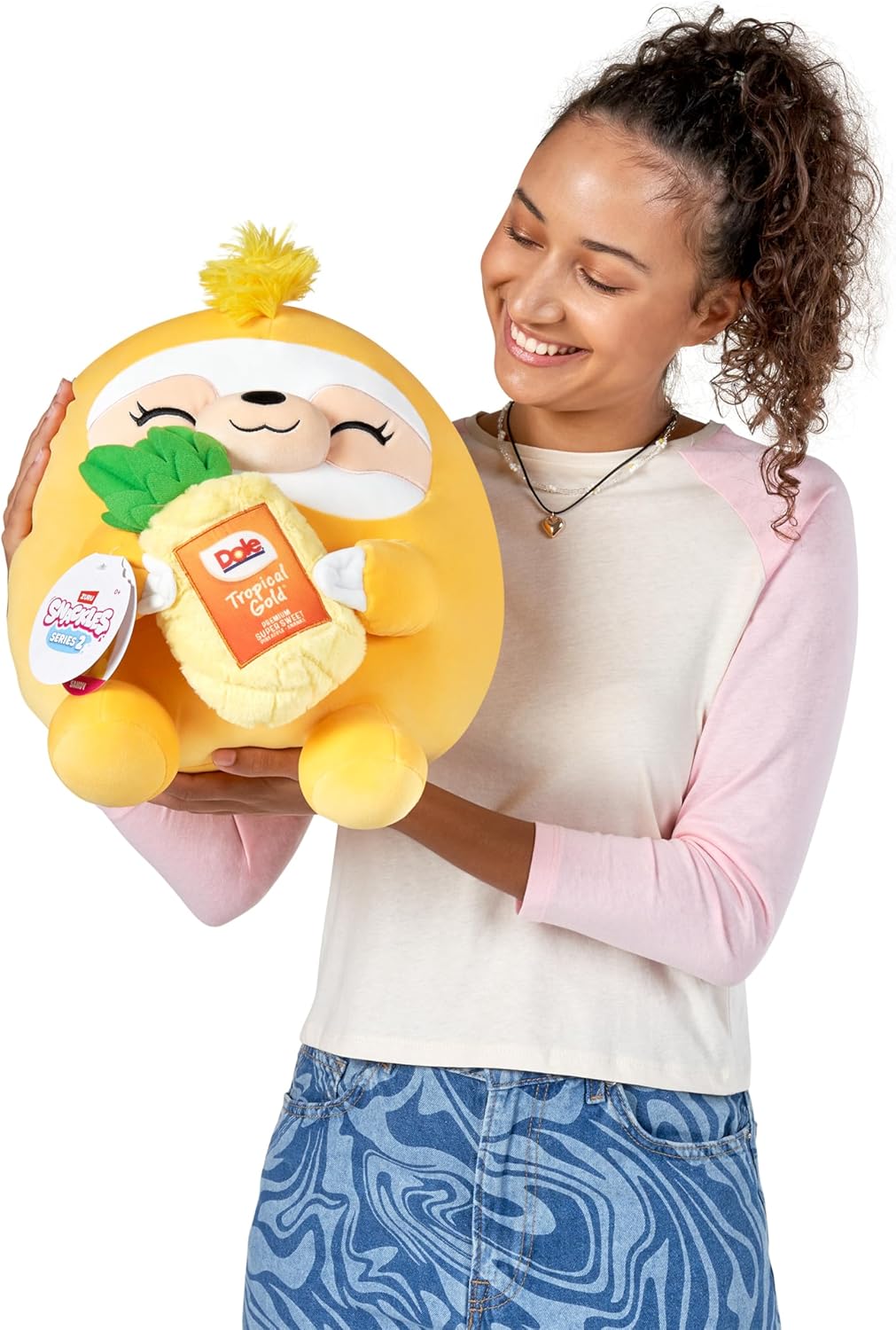 Snackles Series 2 Sloth (Dole Pineapple) 14" Plush