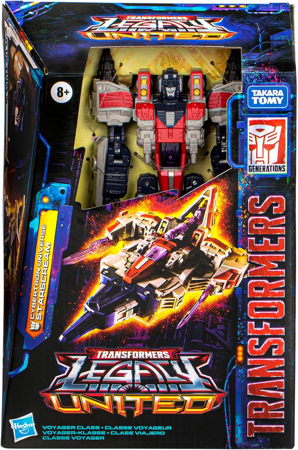 Transformers Generations Legacy United Voyager Class Cybertron Universe Starscream Action Figure