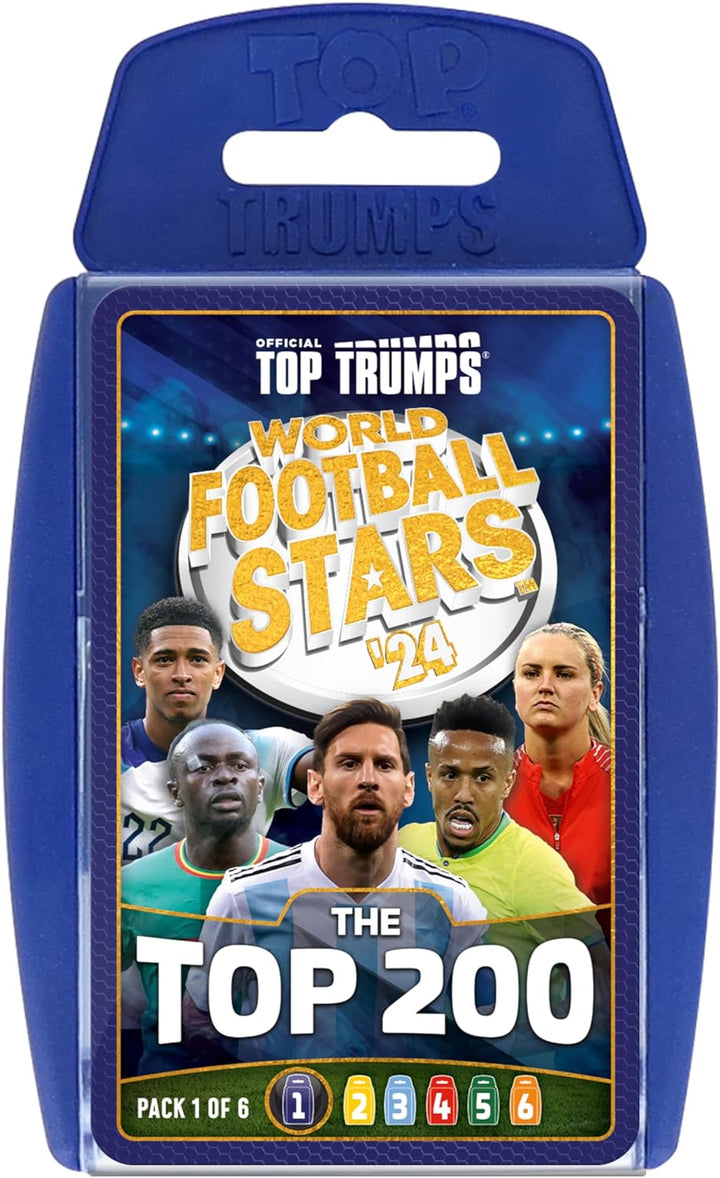 Top Trumps World Football Stars 2024 The Top 200 Card Game (Pack 1)