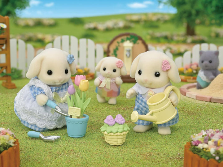 Sylvanian Families Blossom Gardening Set Flora Rabbit Sister & Brother