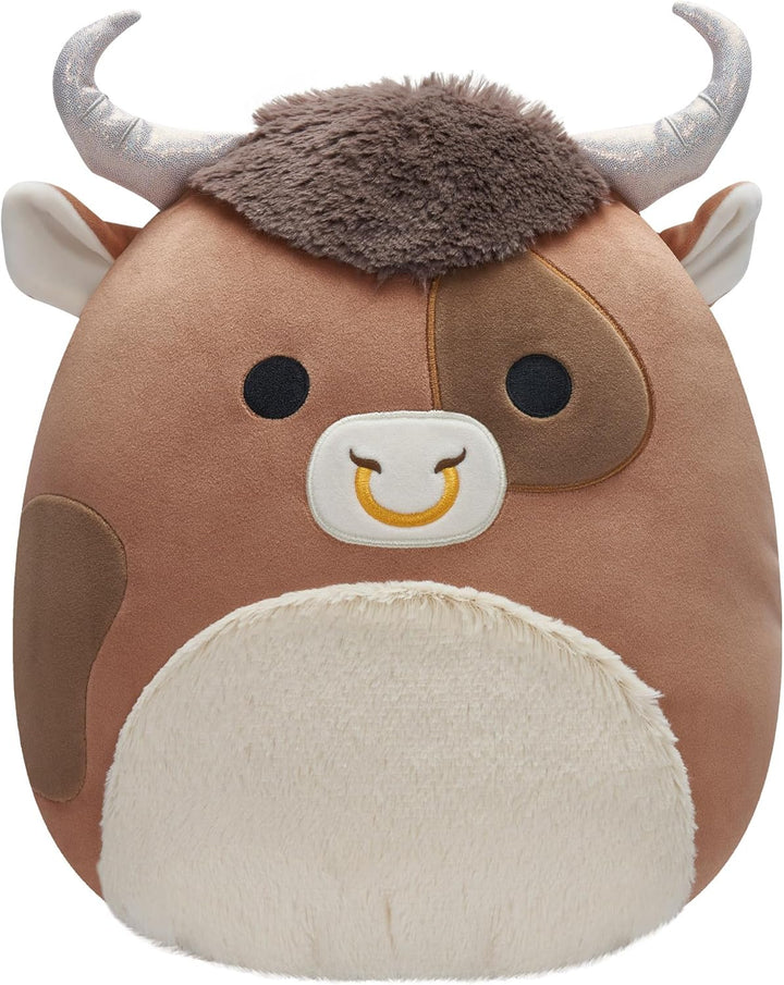 Squishmallows 12'' Brown Spotted Bull Plush