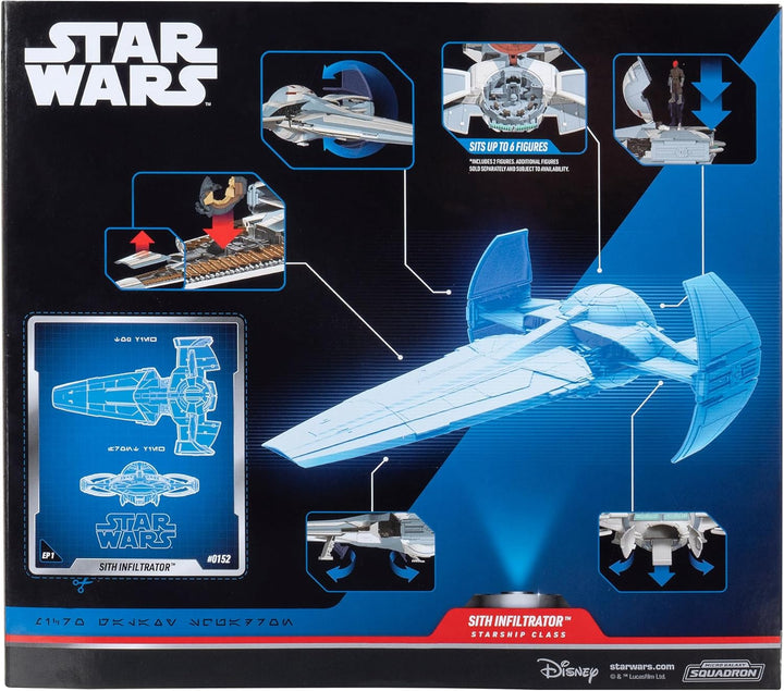 Star Wars 10" Micro Galaxy Squadron Sith Infiltrator