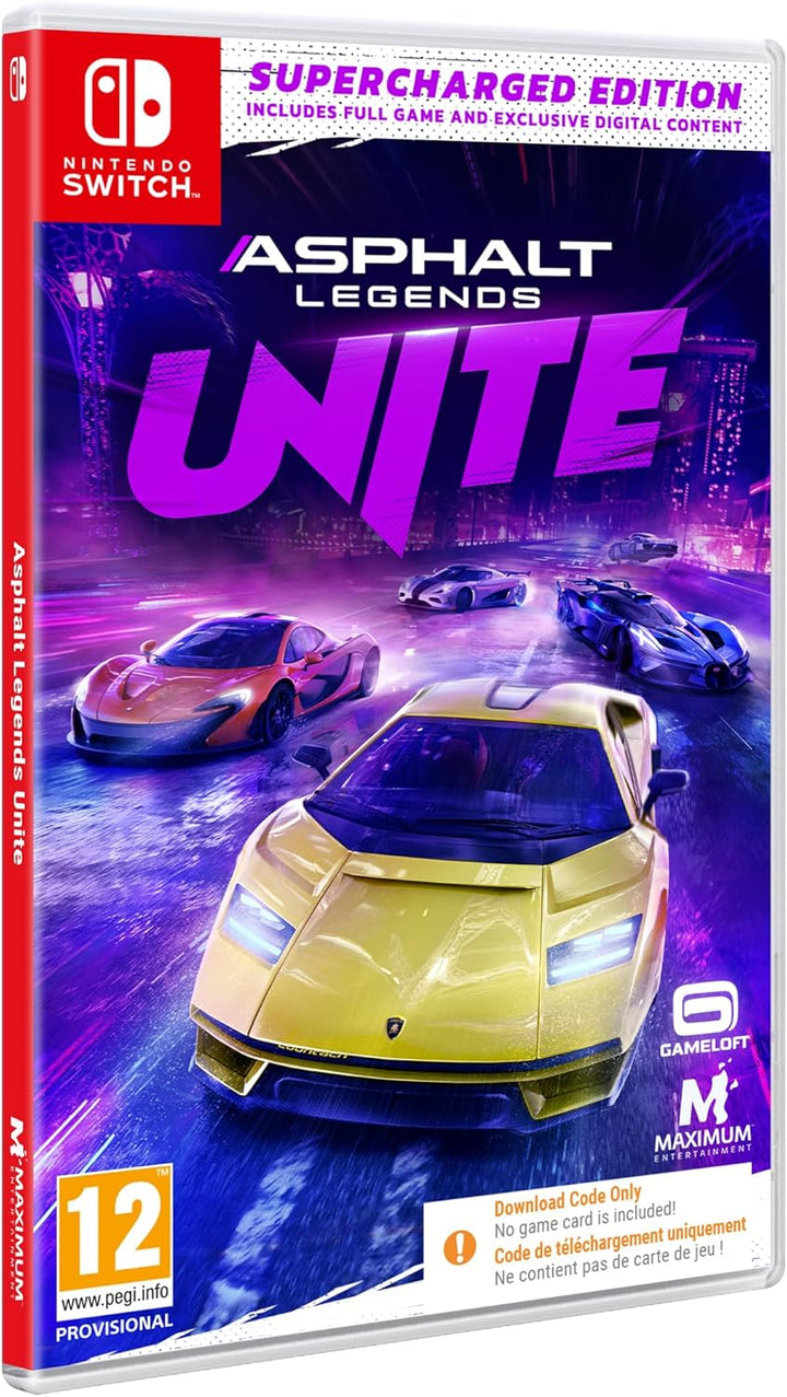 Asphalt Legends UNITE: Supercharged Edition (Switch : Code-In-Box)