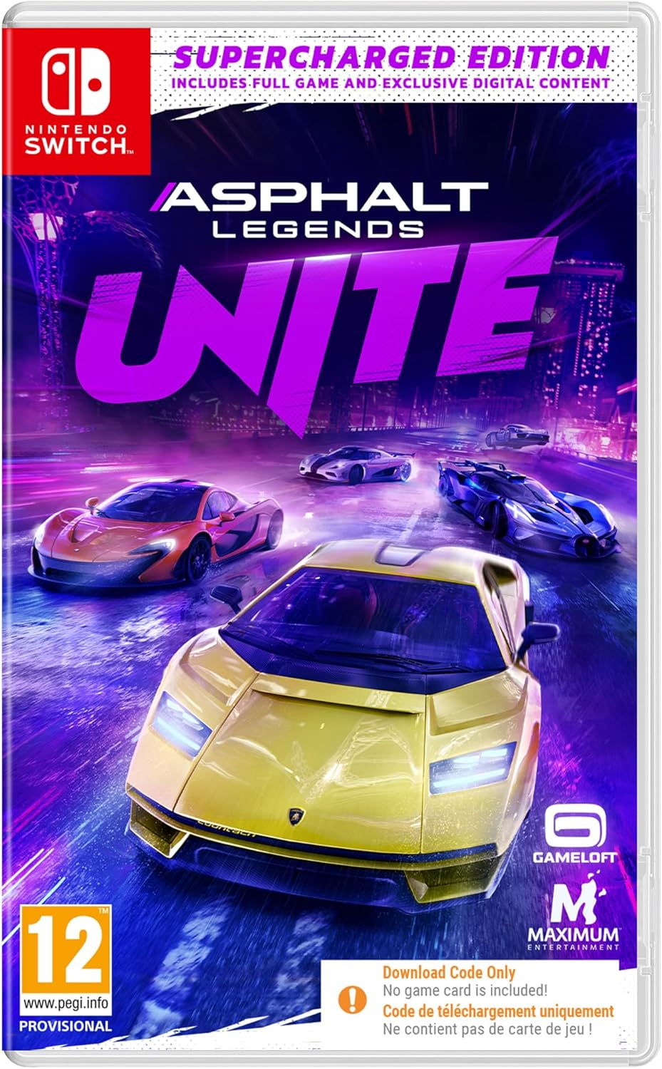 Asphalt Legends UNITE: Supercharged Edition (Switch : Code-In-Box)