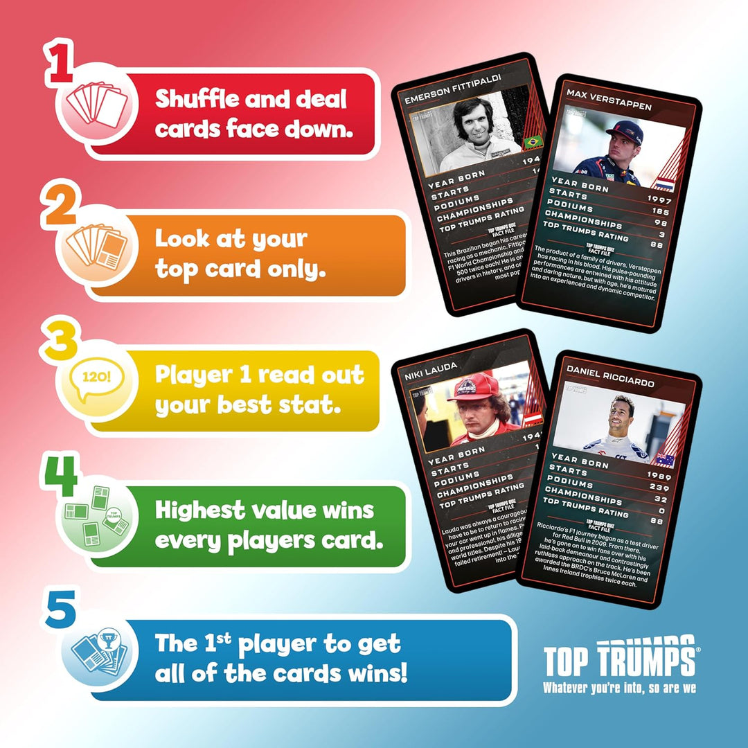 Top Trumps Specials Grand Prix Heroes Card Game