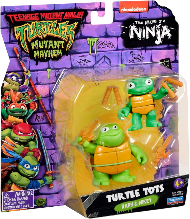 Teenage Mutant Ninja Turtles Mutant Mayhem Toddler Raphael And Michelangelo Figures