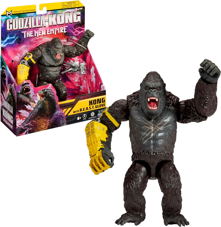 Godzilla x Kong The New Empire 6" Kong With B.E.A.S.T. Glove Action Figure