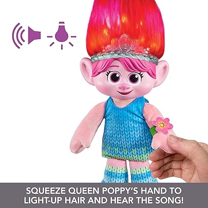 Trolls Hair Pops Surprise Poppy Feature Plush