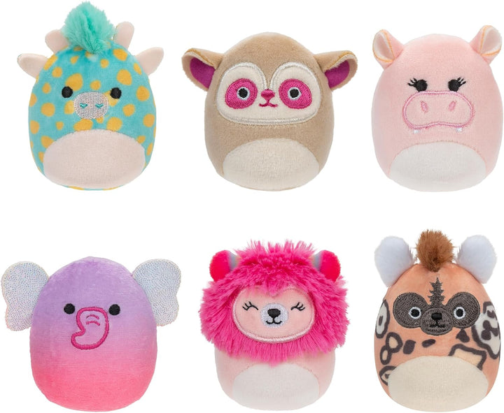 Squishmallows Squishville Safari Squad Mini 2" Plush (6 Pack)