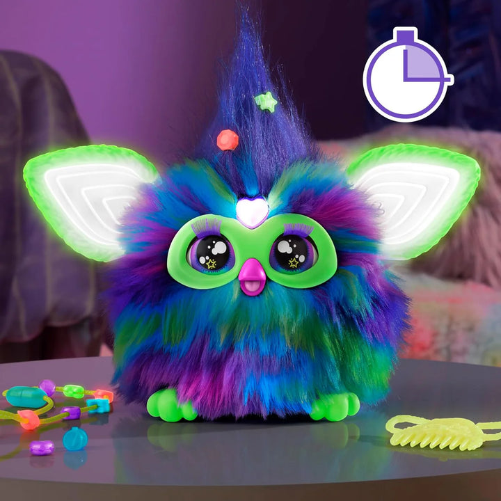 Furby Aurora Glow In The Dark Furbealis Interactive Toy