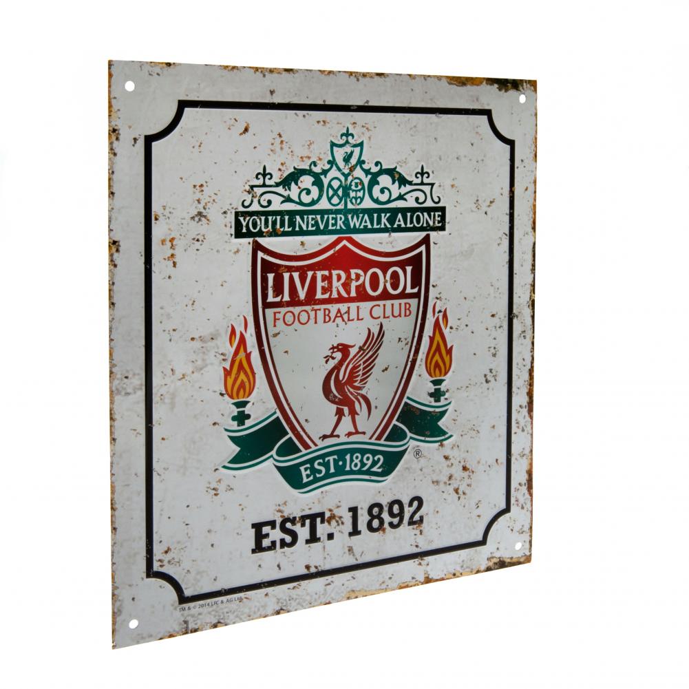 Liverpool FC Retro Logo Sign