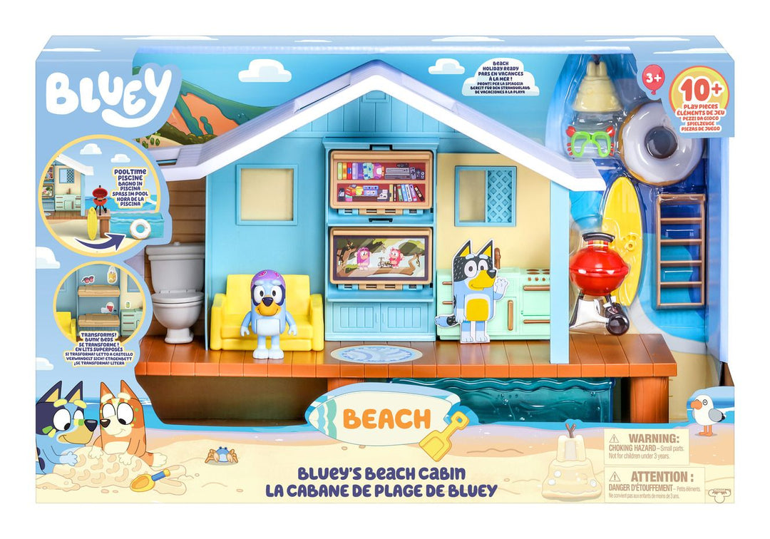 Bluey Beach Cabin Adventure Playset