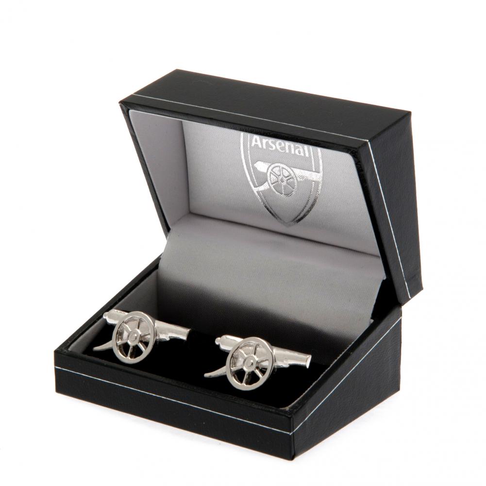 Arsenal FC Sterling Silver Cannon Cufflinks