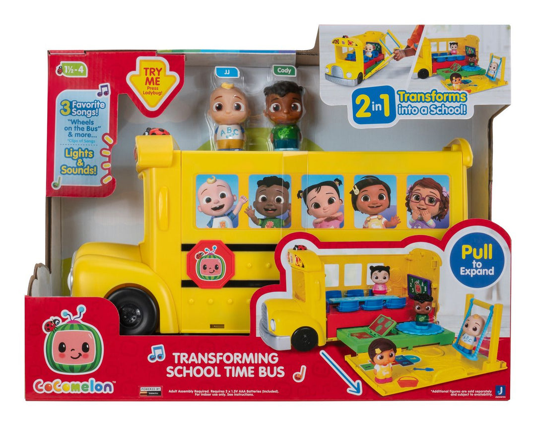 Cocomelon Transforming School Time Bus