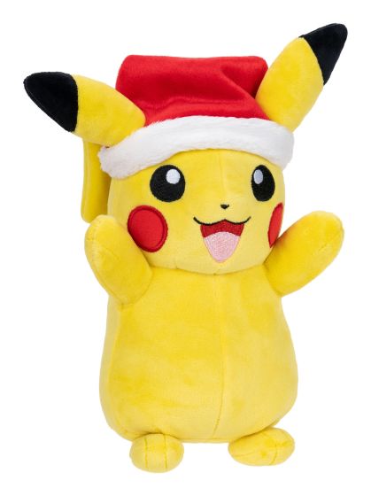 Pokemon 8" Seasonal Pikachu Plush with Santa Hat