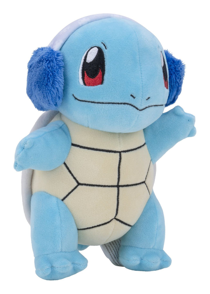 Pokemon 8in Seasonal Squirtle Plush With Ear Muffs