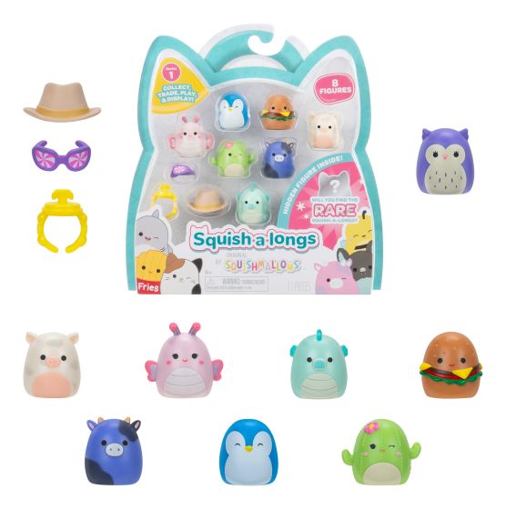 Original Squishmallows Wave 1 Squish-a-Longs Figures 8 Pack