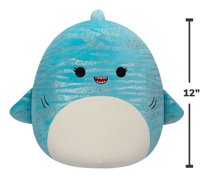 Squishmallows 12" Lamar the Blue Whale Shark Plush