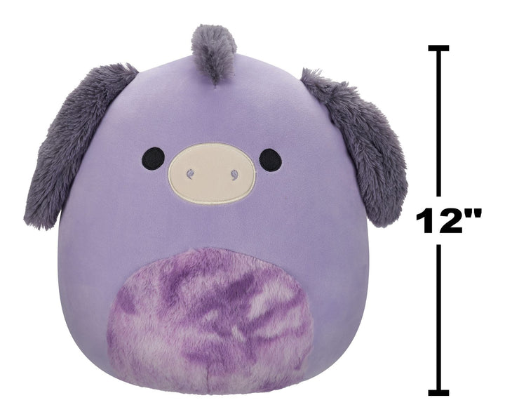 Squishmallows 12" Deacon the Purple Donkey