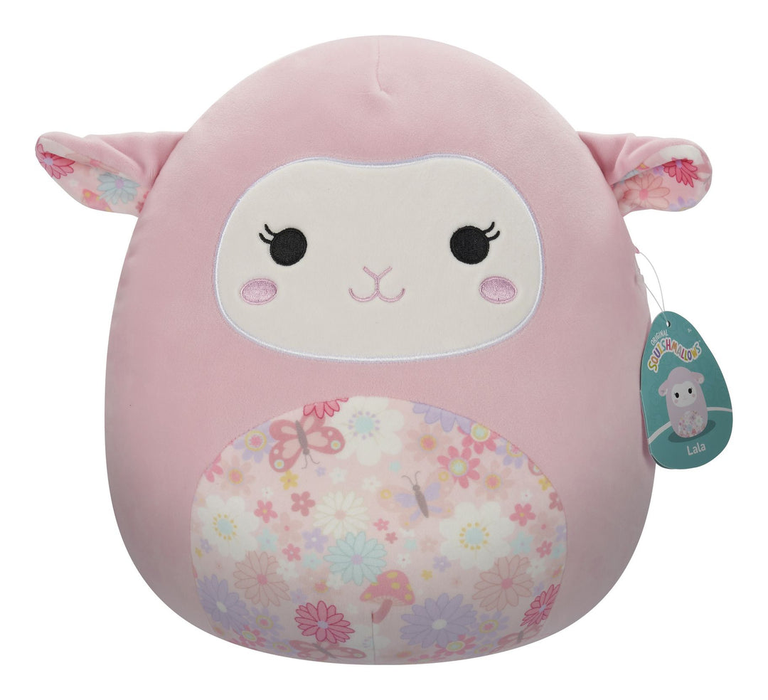 Squishmallows 12" Lala the Pink Lamb Plush