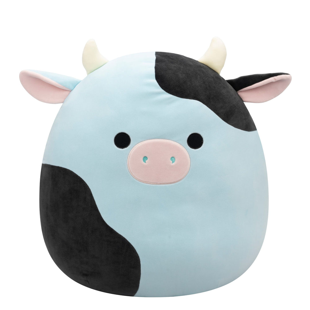 Squishmallows 20" Cillian the Blue & Black Cow Plush