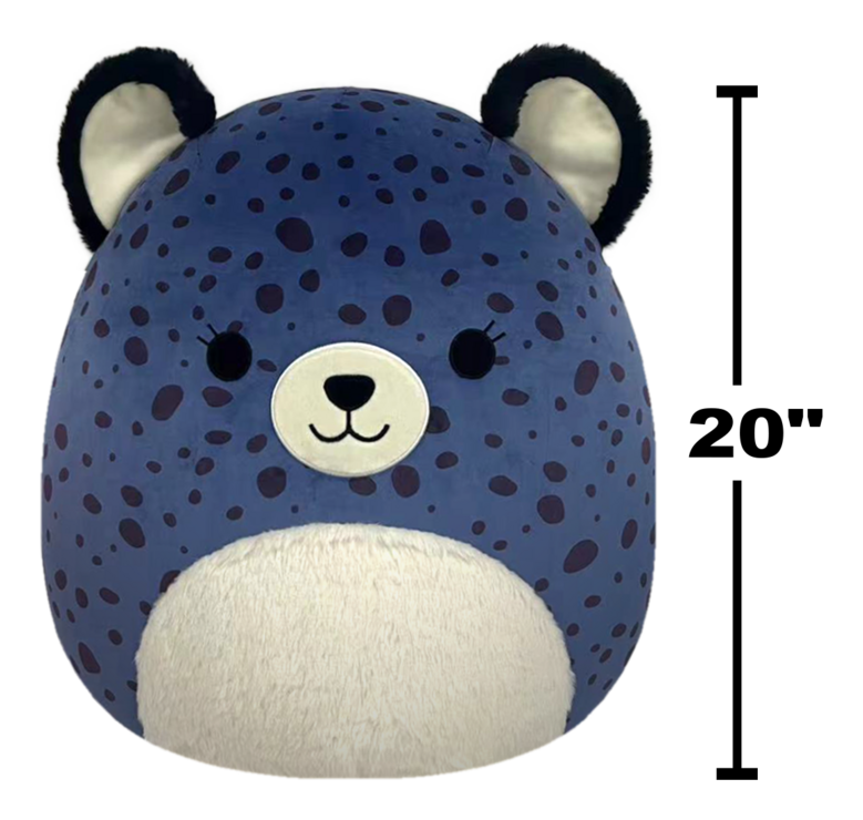 Squishmallows 20" Spotts Navy Blue Cheetah Plush